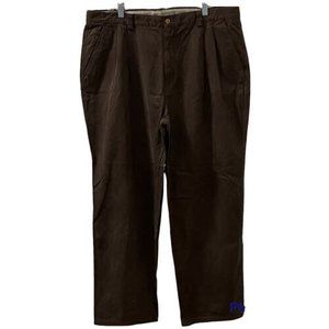 Tommy Bahama Mens Brown Relax Chino Pleated Straight Pants Size 38